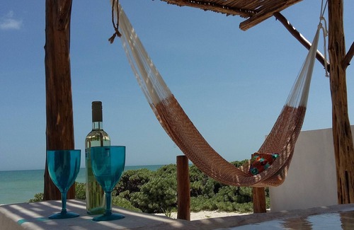 Chelem Casa | Casa Luna frente al mar. Bienvenida familia a disfrutar de una playa hermos