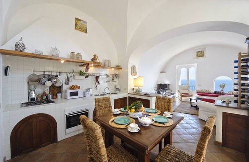 Praiano Chalet De Esquí | Casale Fralisa - Maravillosa terraza y jacuzzi con vistas al mar