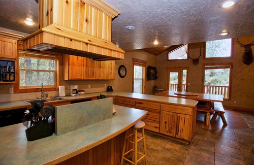 Cascade Casa | Cascade Multi-Family Cabin - 1 Block to Lake Cascade and Golf Course - Game room - Wood stove