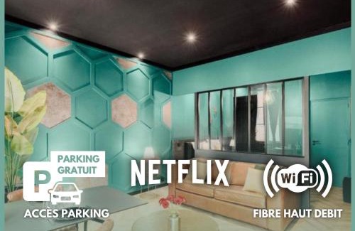 Grand Parc-Paul Doumer Apartamento | Central 1-Bedroom Apartment with Parking, Netflix and High-Speed Wi-Fi