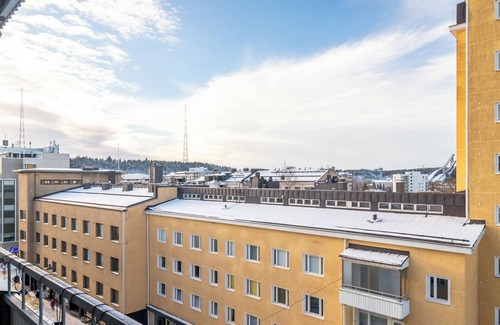 Lahti Apartamento | Central Studio Apartment with Balcony