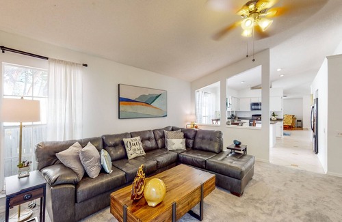 Casselberry Casa | Centrally located home with a firepit, large yard