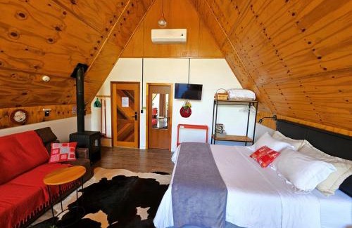 Campo Alegre Chalet De Esquí | Chalé com hidro e lareira l Chalé Vermelho
