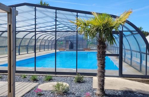 Marzan Chalet De Esquí | Chalet 3 chambres avec piscine chauffée, proche Golfe du Morbihan, idéal pour familles! - FR-1-783-5