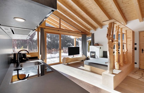 Selva dei Molini Chalet De Esquí | Chalet 'Berg' con vistas a la montaña, terraza privada y wifi