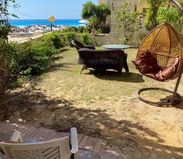 Borg el Arab Chalet De Esquí | Chalet for Rent, Ground Floor in Zamorda Village with Private Garden and Sea View