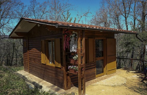 Rogliano Chalet De Esquí | Chalet en el bosque de 16 m2 + servicios, inmerso en el verde de la finca Bocchineri.