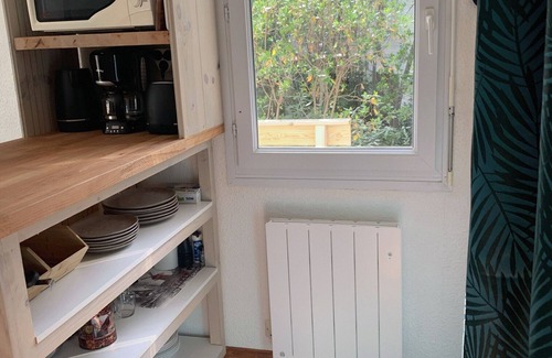 Le Porge Apartamento | Estudio-Baño con bañera-Vista al bosque-Studio