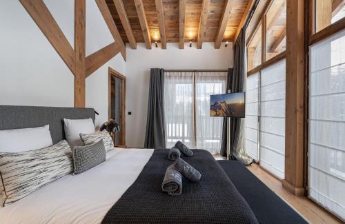 Saint-Maximin Chalet De Esquí | Chalet neuf avec piscine, sauna et proche des pistes à Courchevel Village - FR-1-562-49