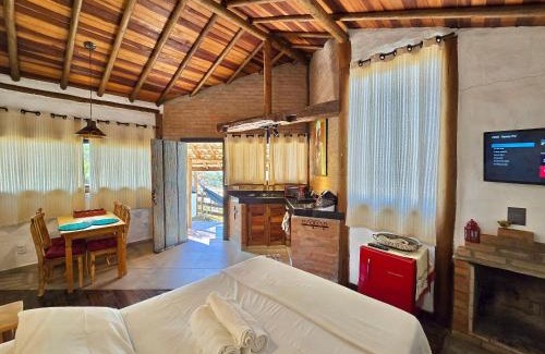 Carrancas Chalet De Esquí | Chalezinho Mata Virgem - perto do centro e cachoeiras, cozinha completa e churrasqueira