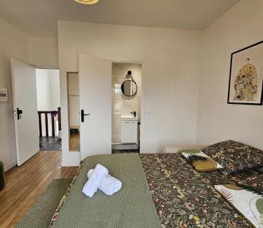 Pierrefitte-sur-Seine Casa | Chambre verte proche de stade de France