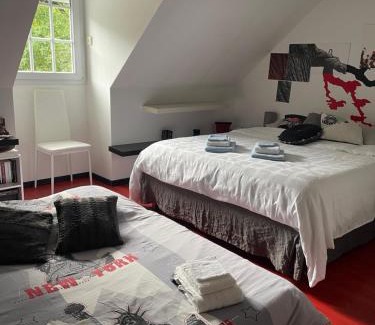 Saint-Mars-la-Briere Cama Y Desayuno | Chambres dans maison avec piscine toboggan aquatique et spa