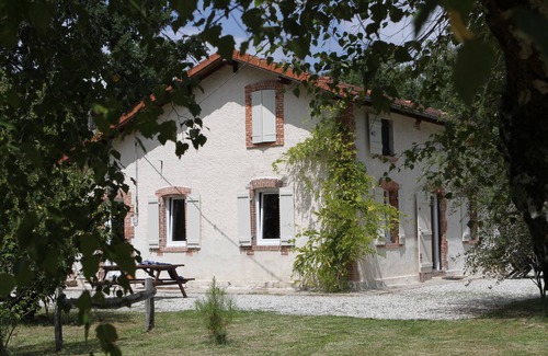 Luglon Cabaña | Casa de carácter LANDAISE con piscina en el corazón del bosque