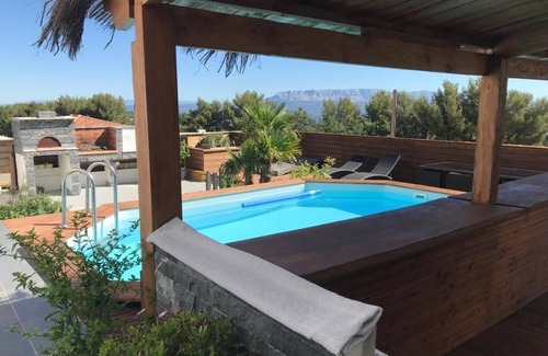Saint-Savournin Apartamento | Charming 30m2 loft studio with new terrace and swimming pool