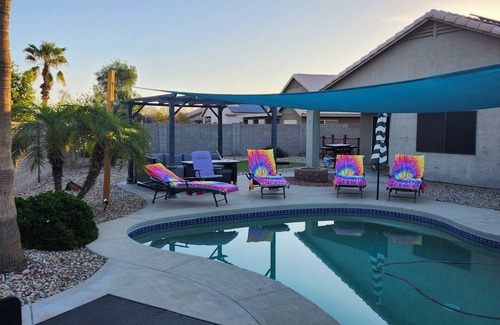 Mountain Vista Ranch Casa | Charming 4-bedroom pet friendly oasis with WiFi, AC in peaceful Surprise.