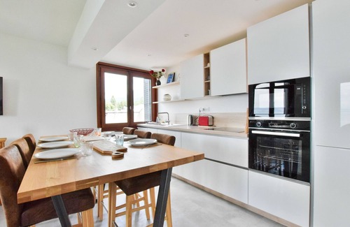 Neuvecelle Apartamento | Encantador apartamento 4 pers con balcón y vista al lago, cerca de la playa en Neuvecelle