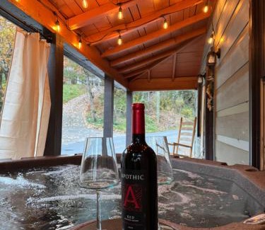 Ellijay Casa | Charming Cabin with Hot Tub, Fireplace, Fire Pit, 2 minutes to downtown