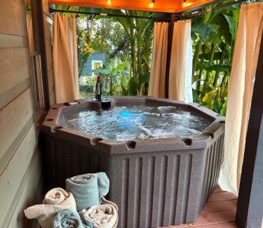 Ellijay Casa | Charming Cabin with Hot Tub, Fireplace, Fire Pit, 2 minutes to downtown