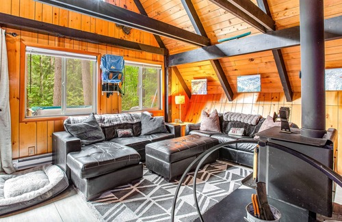 Skykomish Cabina | Charming dog-friendly cabin with mountain view, grill, & hot tub