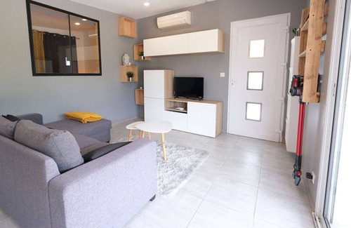 Barbentane Cabaña | Encantadora casa de campo con decoración contemporánea, con piscina climatizada, en Barbentane