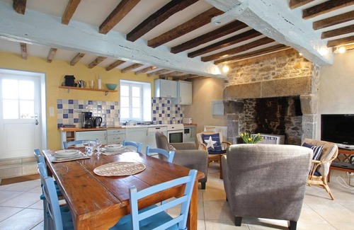 Blainville-sur-Mer Cabaña | Casa acogedora de piedra con jardín, cerca de la playa, equipada y con bicicletas disponibles