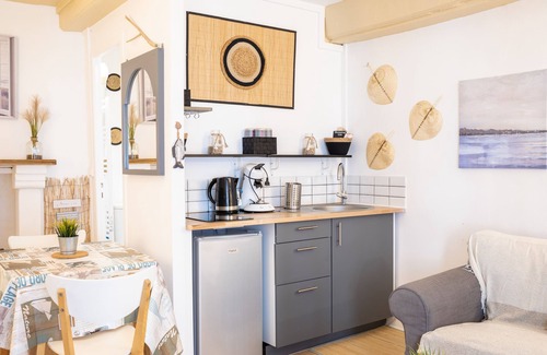 Honfleur Apartamento | Les Dunes-Estudio-Clásico-Baño privado con ducha-Vista a la Ciudad
