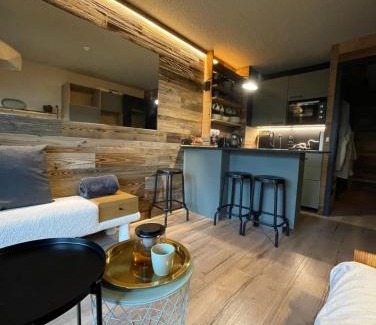Praz-sur-Arly Apartamento | Charming studio with terrace and garden