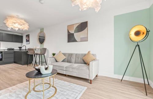 Vauxhall Apartamento | Chic 2-Bed City Centre Apartment, Family-Friendly with Parking & Wi-Fi, Accommodates 4