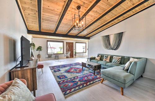 Twentynine Palms Casa | Chic Joshua Tree Pad with Mountain Views and Hot Tub