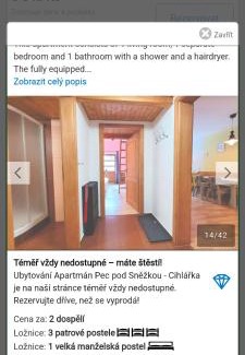 Pec pod Snezkou Apartamento | Cihlařka