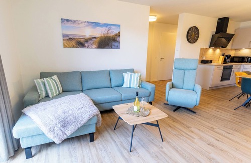 Tossens Apartamento | Coastal love - enjoy the North Sea air. Sauna. Roof terrace. Family time.