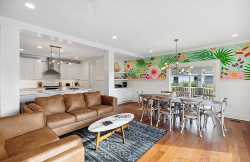 Isle of Palms Villa | Coastal oasis: heated pool, rooftop, putting green + walk to the beach