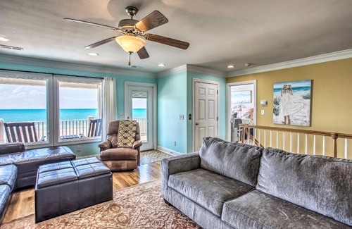 Holden Beach Casa | Coastal Retreat with Hot Tub Steps to Beach!