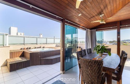 Campeche Leste Apartamento | Cobertura c/Jacuzzi em cond. pé na areia VIC0401