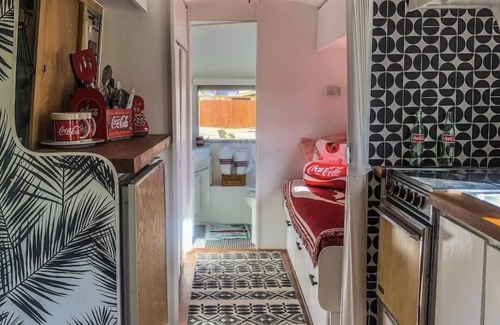 Irwin Casa | Coca-Cola themed 1968 Airstream. Walk to the Snake River.