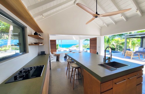 Petit Cul De Sac Beach Villa | Coco Rock villa de lujo con vista al mar 6 dormitorios 12 personas