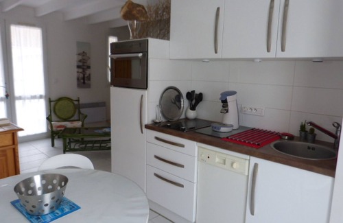 Meschers-sur-Gironde Cabina | Villa confortable con vistas a la piscina y al tenis en una residencia segura ajardinada