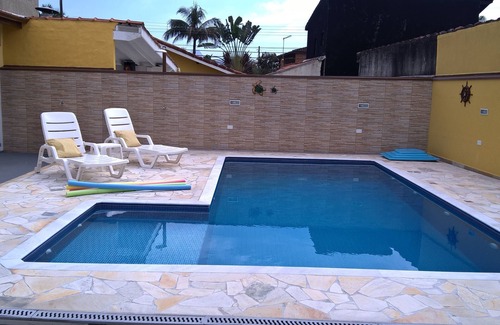 Caraguatatuba Casa | Cond Portal Patrimonio - Casa con piscina, barbacoa y seguridad las 24 horas WI-FI