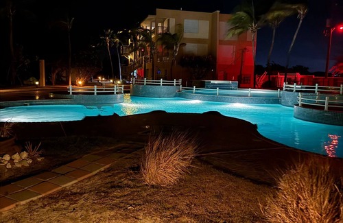 Llanos Costa Condominio | Condo View from Balcony Swimming Pool Playa sucia