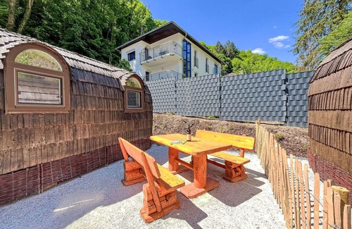 Boppard Casa | Hermoso apartamento en villa para 2 personas con terraza y mascotas permitida