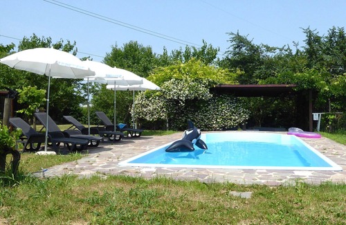 Silea Casa | Hermoso apartamento en villa para 4 personas con piscina, A/C, WIFI y patio