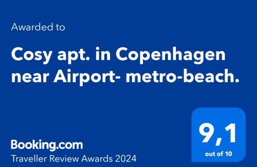 Amager Apartamento | Cosy apt. in Copenhagen near Airport- metro-beach.