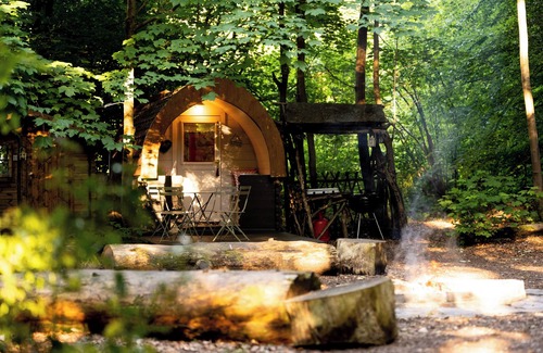 Burghclere Alquiler De RV | Cosy Bluebelle Glamping pod in a secluded woodland clearing