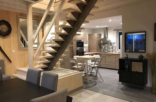 Doucier Chalet De Esquí | Casa 6 a 8 personas, la calidad del diseño de la casa de madera. Cerca del lago espacio Bcp