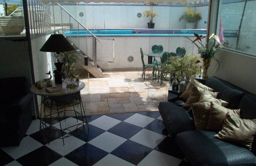 Jardim Las Palmas Apartamento | Cobertura de los sueños maravillosa vista! Piscina y barbacoa! 2 estacionamientos!