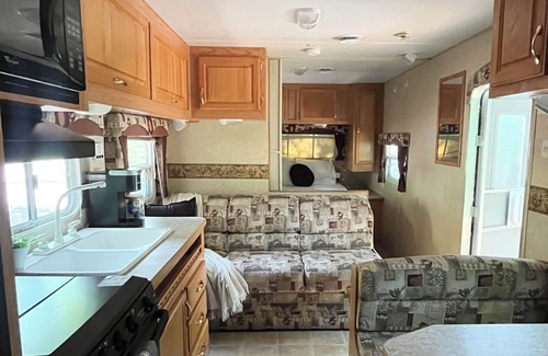 Mohnton Casa | Cozy 2-bedroom RV- Picnic Area, Fire Ring, and can walk to Maple Grove Raceway