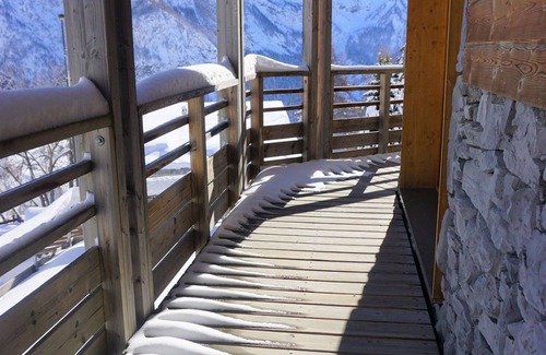 Orcieres-Merlette Apartamento | Cozy 2-Room Cabin Apartment for 6 with Balcony in Prime Orcières Location