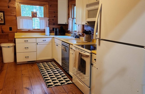 Salem Township Cabina | Cozy Cabin Creek Getaway