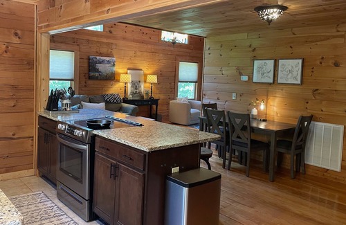 Clearwater Creek Casa | Cozy Cabin near Lake Lure on multiple secluded acres in gated community