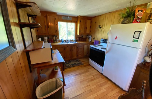 Clarksville Casa | Cozy cabin overlooking Connecticut River waterfall on over 50 acres.
